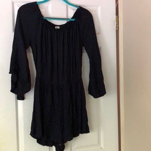 Navy Long sleeve Hollister Romper